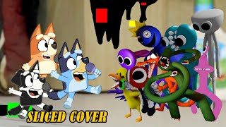 Sliced But All Rainbow Friends x Bluey x Bingo x Mackenzie Sing it | FNF Roblox x Bluey Meme MOD