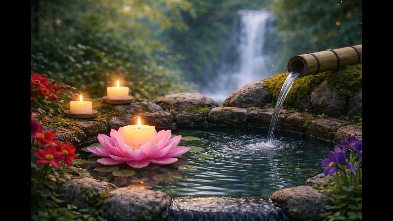 Candlelit Water Reflections: Deep  Calm For Stress Relief Anxiety