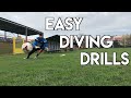 3 EASY LOW DIVING DRILLS - SOCCER GOALKEEPER TRAINING