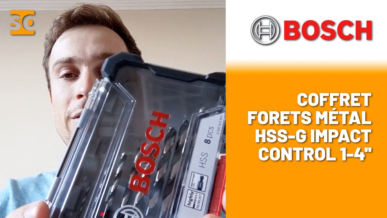 BOSCH - Coffret Forets metal HSS-G six pans 2,3,4,5,6,7,8,10mm Réf