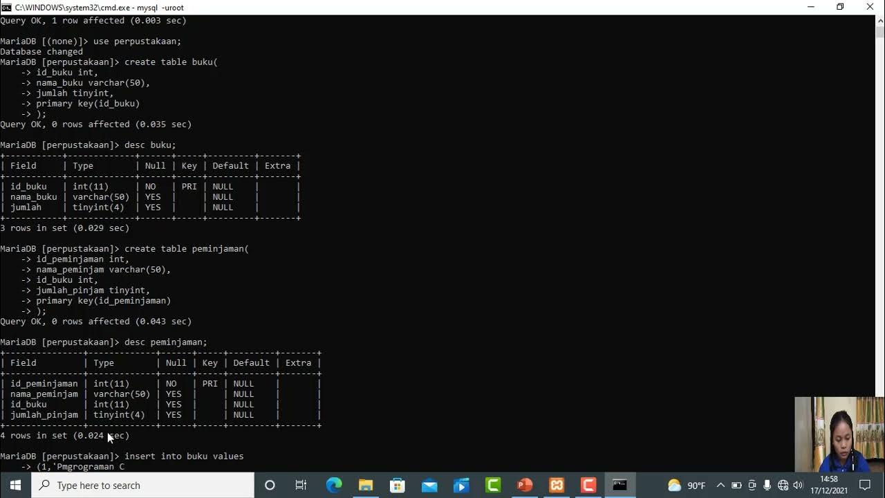 MEMBUAT TRIGGER DI MYSQL MENGGUNAKAN CMD - YouTube