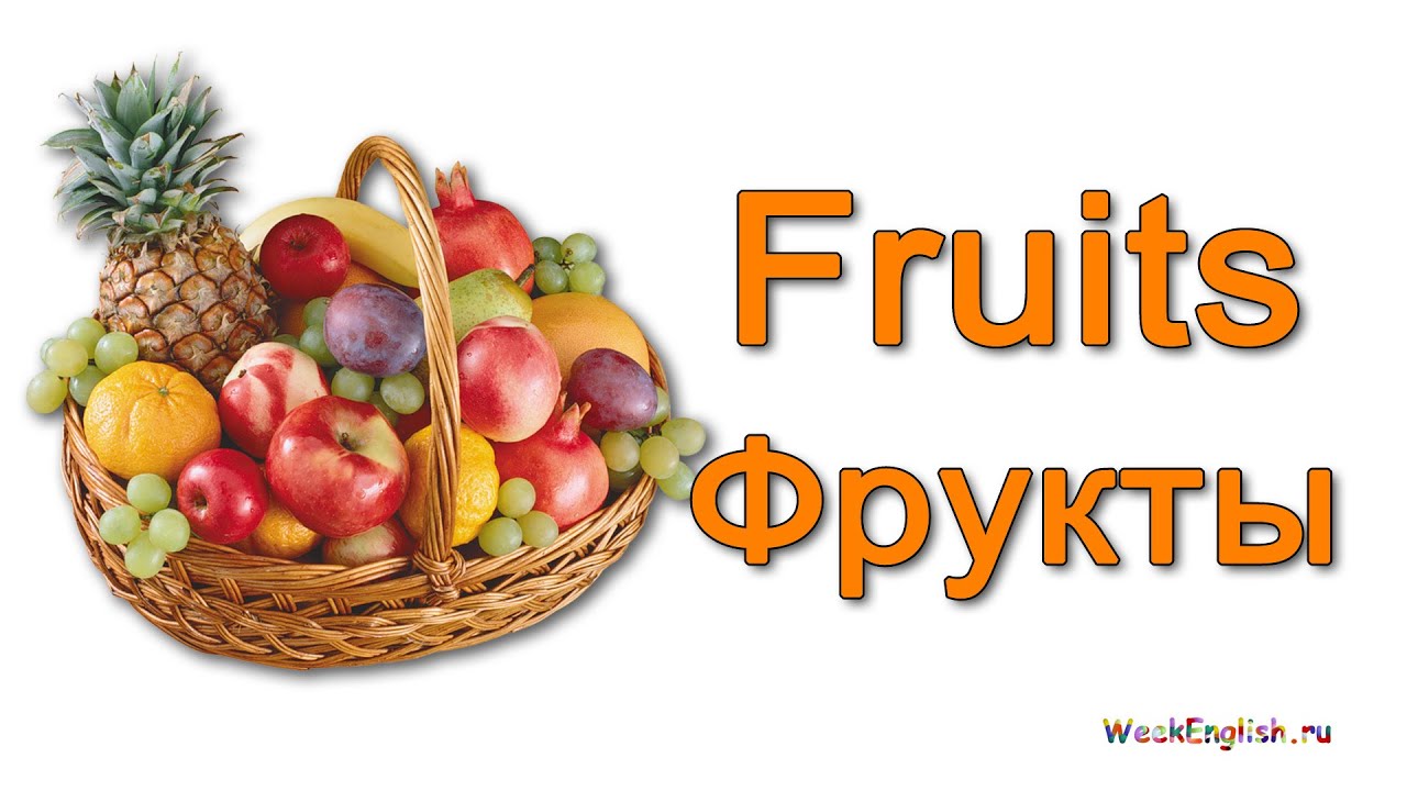 Фрукты Овощи Картинки На Английском Языке