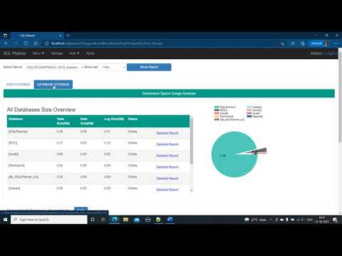 SQL Server Disk and Database Storage Report Monitoring