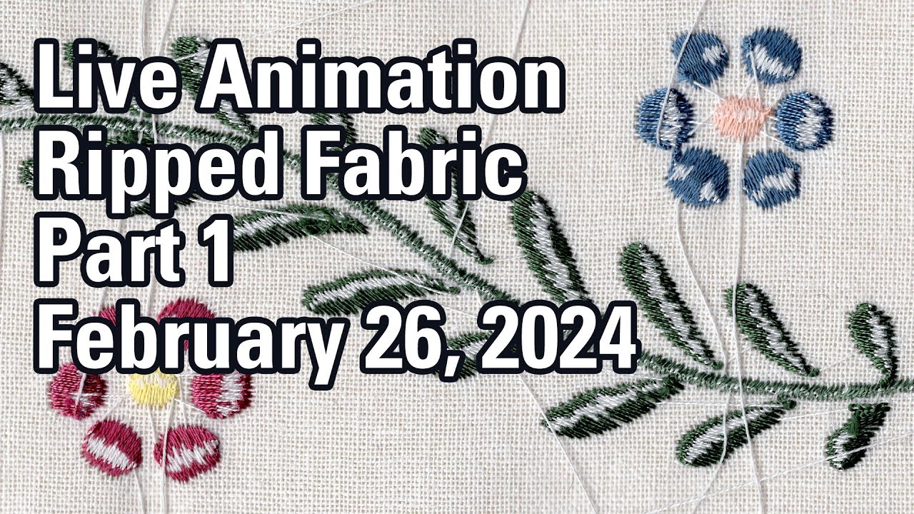Ripped Fabric Animation - Part 1 - 2/26/2024 - YouTube