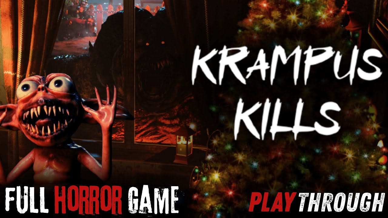 Krampus Kills - Full Horror Game - No Commentary- 1440p