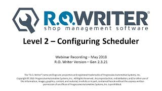 Configuring Scheduler