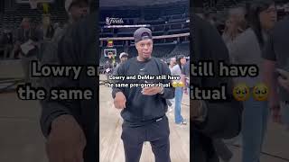 Lowry and DeRozan STILL HAVE the same pre-game ritual #nba #raptors