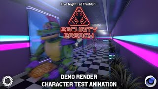 [C4D FNAF SB] Demo render and character test animation (1080P, 60FPS)