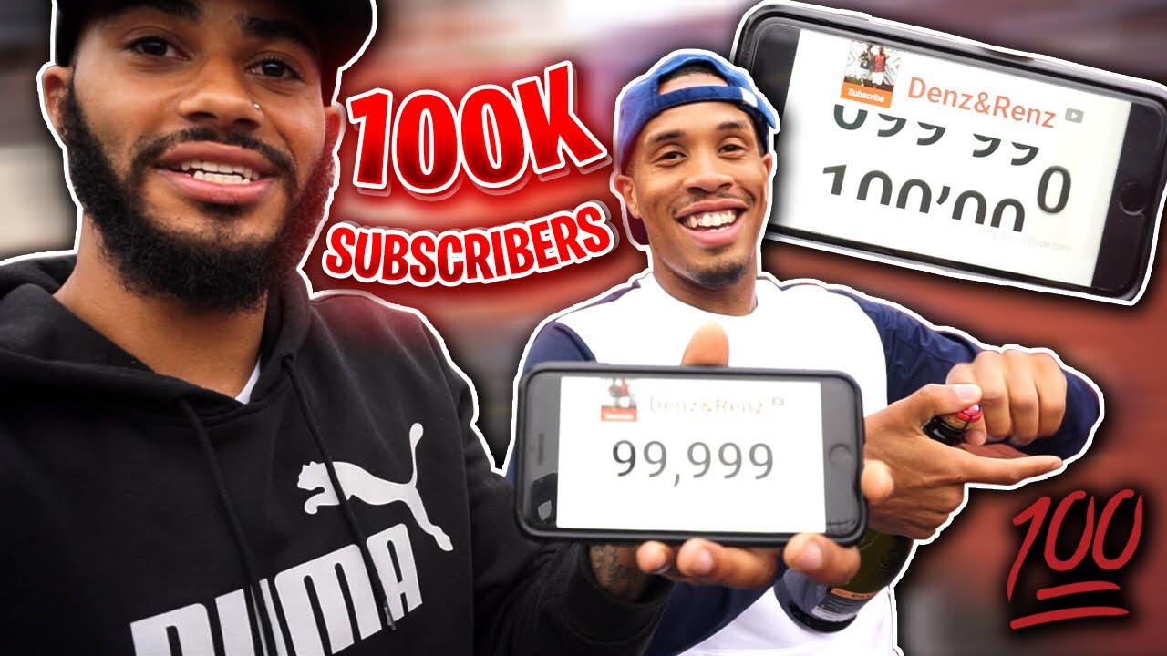 WE HIT 100,000 YOUTUBE SUBSCRIBERS😳🎉🕺🏼| DENZ AND RENZ - YouTube