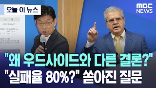 [오늘 이 뉴스] "왜 우드사이드와 다른 결론?".."실패율 80%?" 쏟아진 질문 (2024.06.07/MBC뉴스)