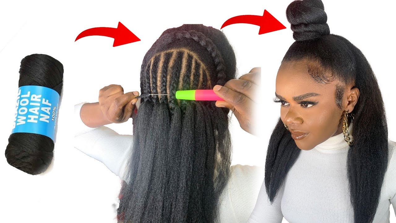 Quick Crochet Hairstyle Using Brazilian Wool YouTube quick-crochet-hairstyle-using-brazilian-wool-youtube