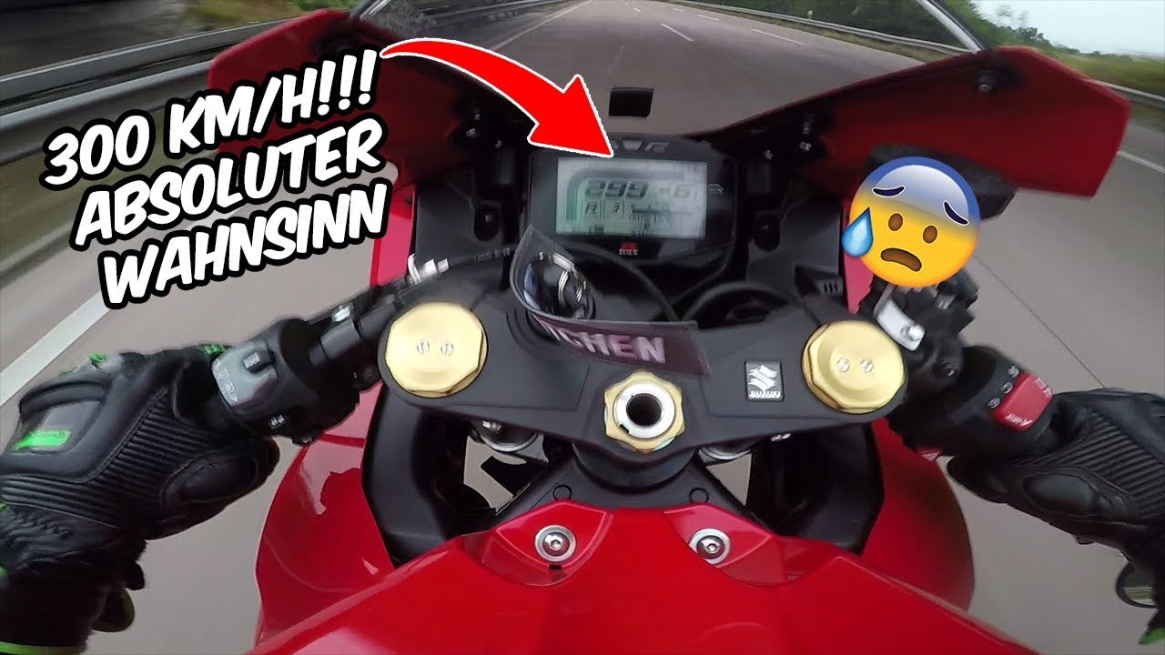 300 KM/H mit der Suzuki GSXR 1000 Deutsche Autobahn