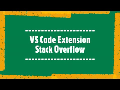 Visual Studio Code Extension - Stack Overflow