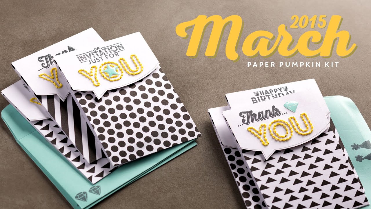 Paper Pumpkin March 2015 - YouTube