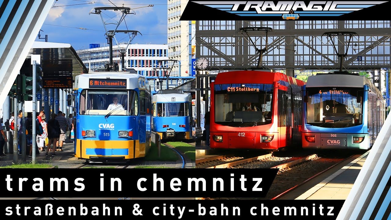 Трамвай и городской поезд Хемниц