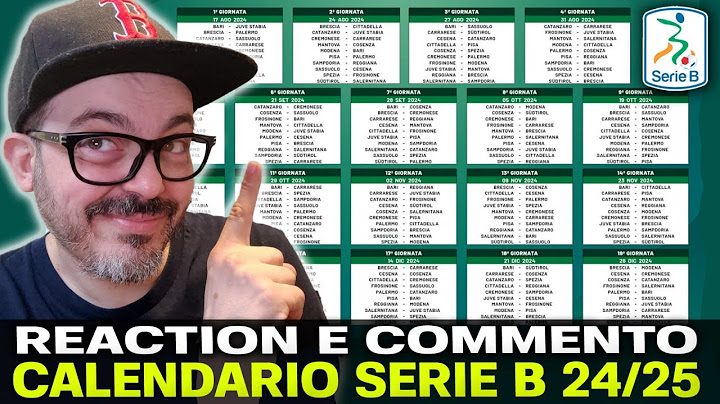 CALENDARIO SERIE B | 2024/2025 🔥REACTION E COMMENTO DI TUTTE LE 38 GIORNATE!