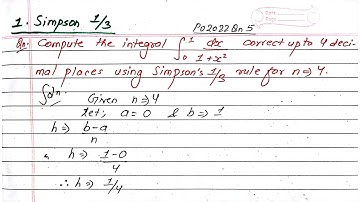 Unit:4 | Newton Differentiation & Integration | Simpson 1/3 Rule | Numerical Method | Prashant YT |