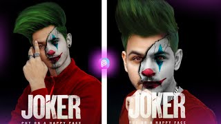 Picsart New Joker Face Mask Photo Editing Tutorial 2021 screenshot 3