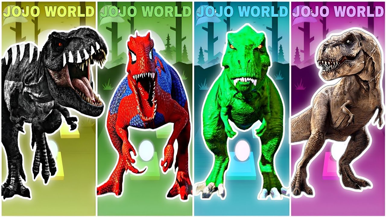 🦕JurassicWorld🦖Indominus rex 🆚Dinosaur Spider Man 🆚Dinosaur SuperHero 🆚T Rex Coffin Dance Song