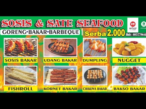 Desain Banner/Spanduk Sosis Bakar di CorelDraw - YouTube