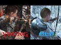 Atreus Hunting Deer in GOW 2018 vs GOW Ragnarok 2022