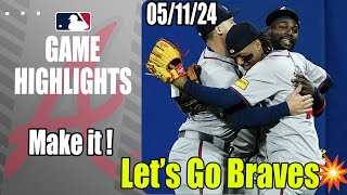 Alanta Braves [TODAY Highlights] May 11, 2024 | 🚨 Ozuna 2-Run Home Run. Go Braves 🚨