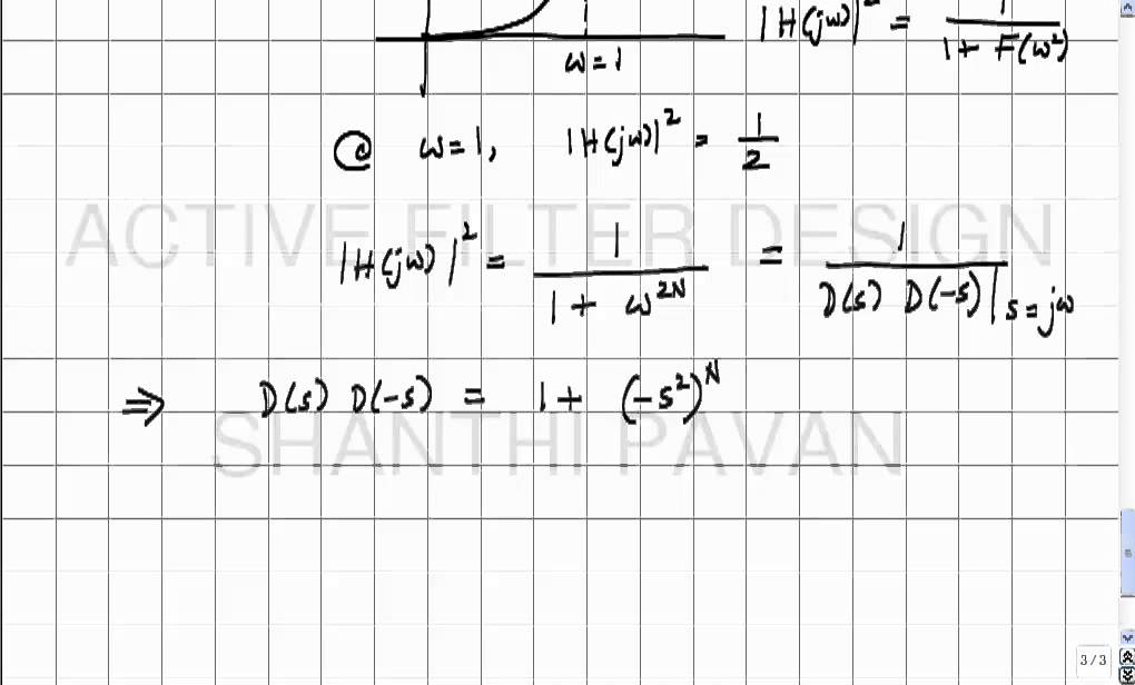 AFD02 - The Butterworth approximation