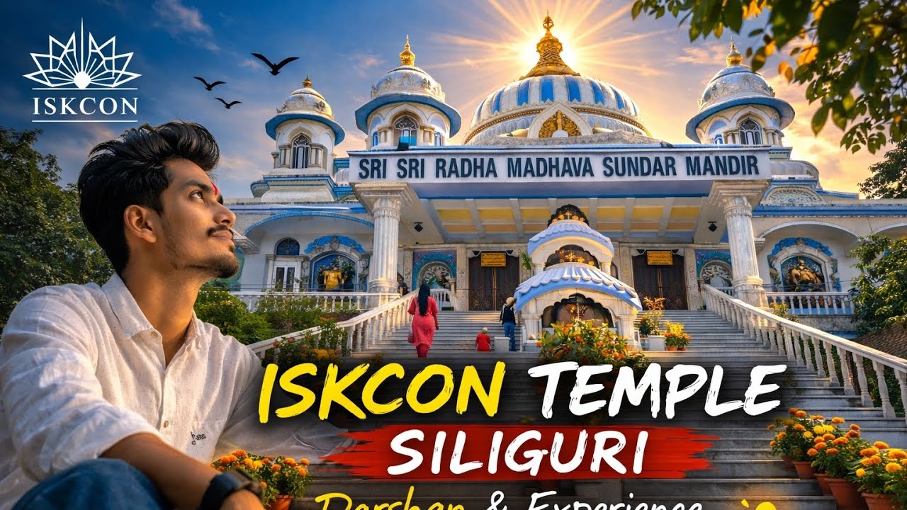 Iskcon temple SILIGURI//PART 2// RAILyatra//triad vlogger_07