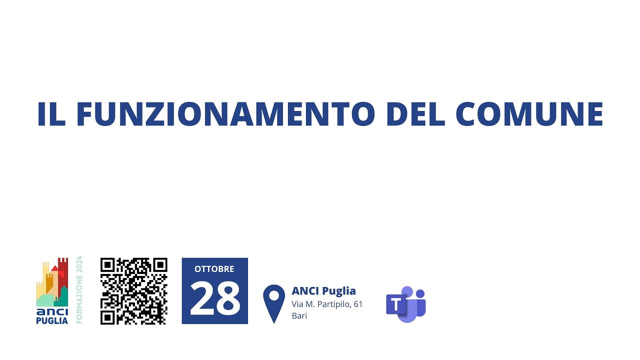 IL FUNZIONAMENTO DEL COMUNE - Eugenio De Carlo