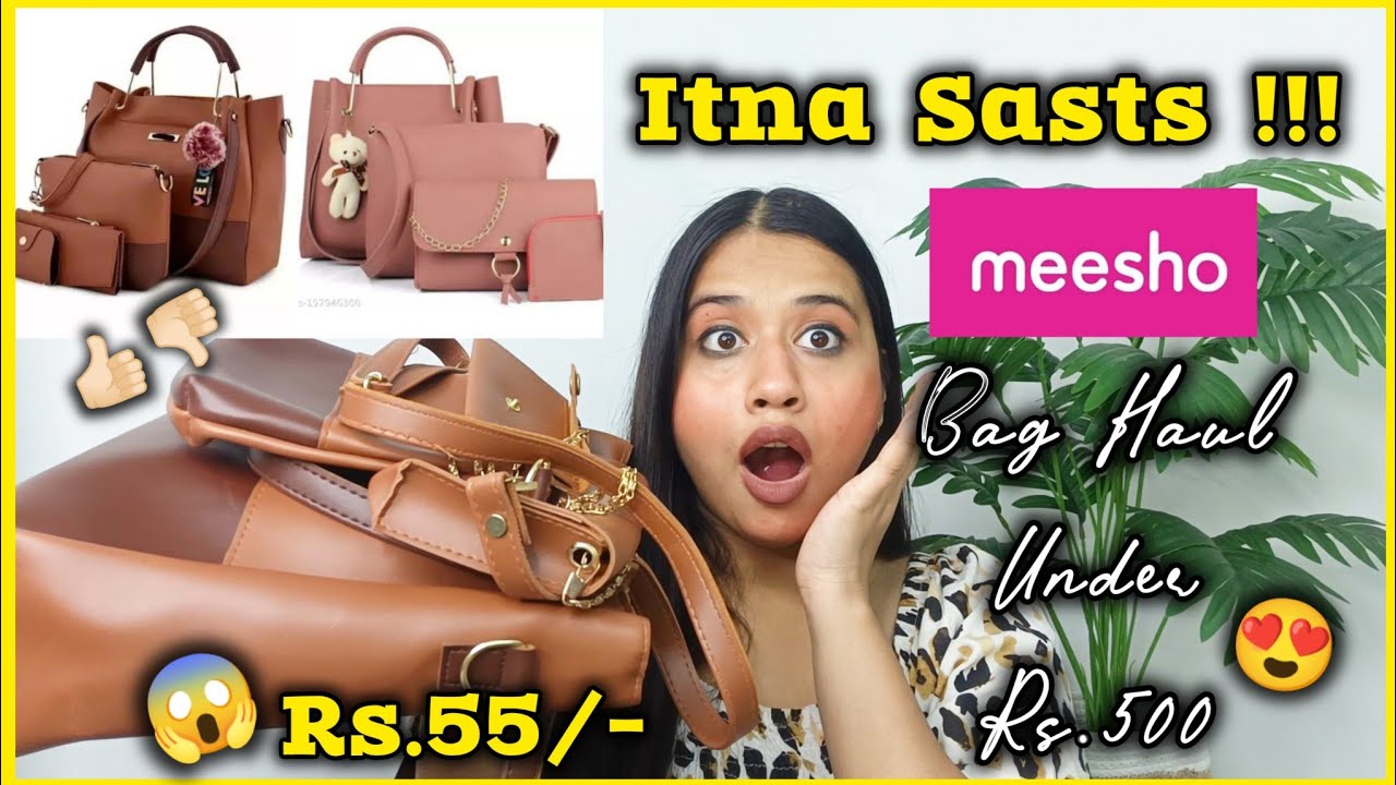 Meesho Trendy Bags Haul Combo Bag, Sling Bag Pack of 4 bags👜 