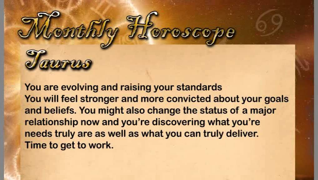 Horoscope Taurus YouTube
