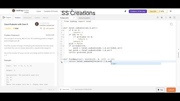 Count Subsets With Sum K