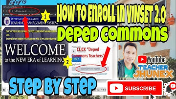 VINSET 2.0 How to Enroll by using DEPED COMMONS with Enrollment Key | Teacher JHUNEX
