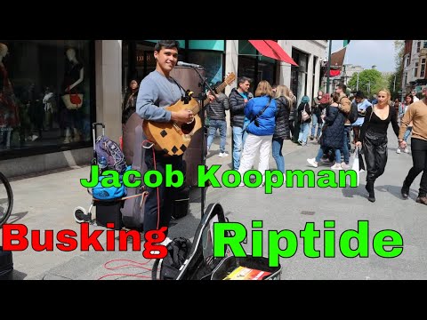 Jacob Koopman Riptide By Vance Joy Live Busking from Grafton Street Dublin nice on a nioce Sunny Day