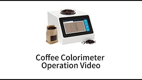 Coffee Colorimeter Operation Video