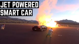 Lamborghini Huracan VS JET POWERED SMART CAR