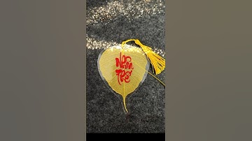 Lá bồ đề thư pháp viết tên “Nhân Thế” #xuantanthuphap #calligraphy #thuphap #art #labode