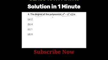 Class 10 Maths mcq | बहुपद | #polynomials  | #class10 | NCERT MATHS | Counsal Maths