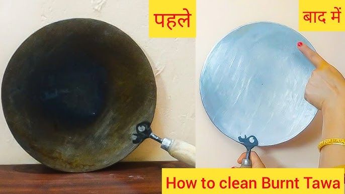 Smart hack to clean Iron tawa with 3 kitchen ingredients - Times of India