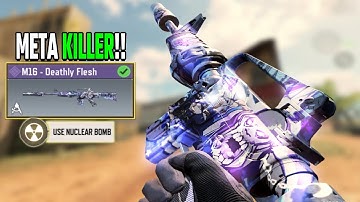 This M16 Loadout Give Easy Nuke!! M16 Attachments Are Meta in COD Mobile.
