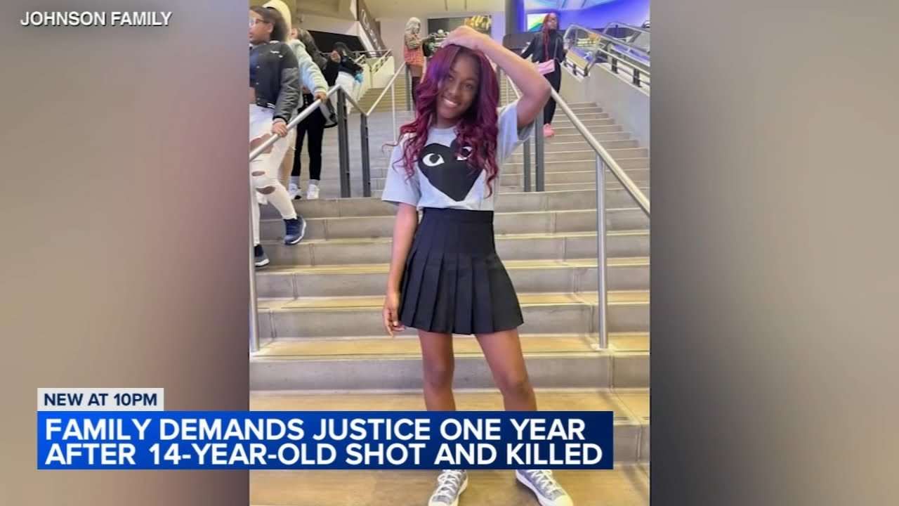 Vigil held 1 year after teen girl killed in West Side shooting - YouTube