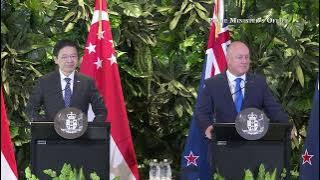 PM Lawrence Wong at the Joint Press Conference with New Zealand Prime Minister Christopher Luxon