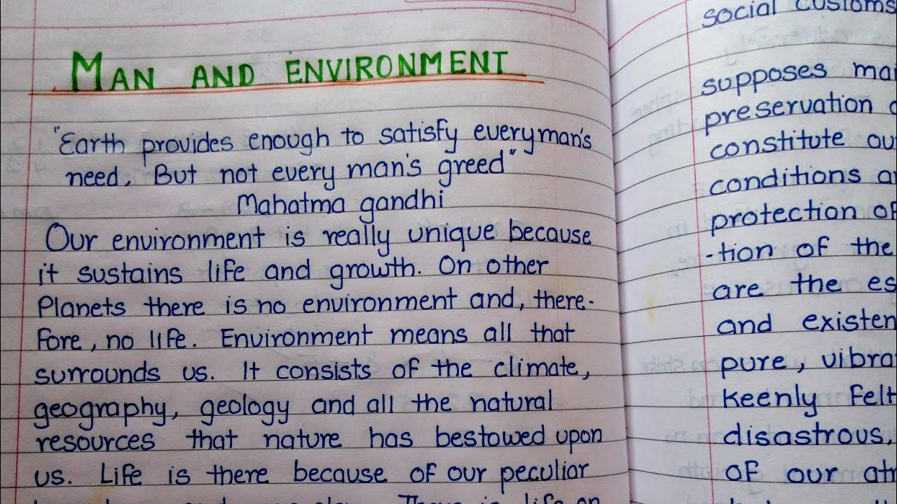 what is the relationship between human and nature essay