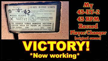 Vintage RCA Victor 45-EY-2 45RPM Record Player FIXED!