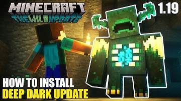 How To Install *NEW* 1.19 DEEP DARK Update (THE WARDEN) - Minecraft