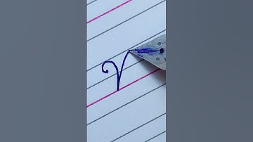 W in Cursive Writing with Pilot fountain pen