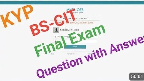 KYP BS-CIT FINAL EXAM 2024 ALL QUESTIONS WITH PRACTICAL | KYP FINAL EXAM 2024 |