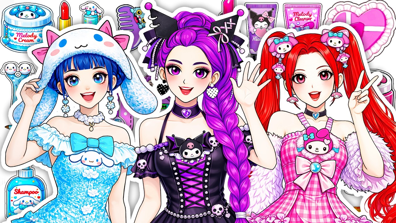 🎀Paper DIY🎀KPOP DEMON HUNTERS Rumi Skincare +Makeup Blind Bag Unboxing| RESCUING RUMI MIRA ZOEY pt.2