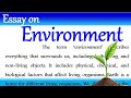 Essay on Environment in English 2025 importance of Environment Essay English paragraph environment