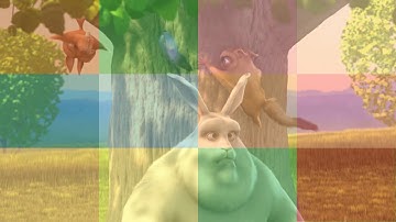 Mosaic effect on the Big Buck Bunny video with Sensarea
